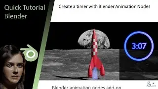 Create a timer with Blender animation nodes