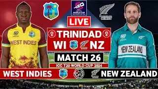 West Indies vs New Zealand Live | WI vs NZ Live Match | ICC T20 World Cup Live | New Zealand Innings