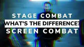 WHAT'S THE DIFFERENCE BETWEEN SCREEN AND SCREEN ACTING!? #STAGECOMBAT #STUNTS #COMBATLIVE