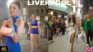 LIVERPOOL CITY UK NIGHTLIFE BUSY BANK HOLIDAY WEEKEND