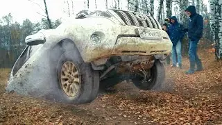 ПСИХ на ТИГУАН БИЛСЯ до КОНЦА! TOYOTA PRADO 150 против DODGE RAM и SKODA