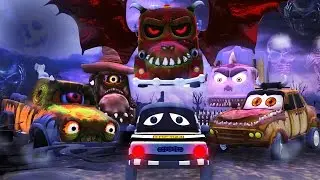 Road Rangers | Its Halloween night not a Road Ranger in sight | scary song for children | Ep #13