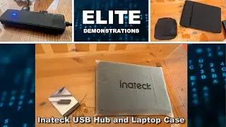 Inateck USB Hub with 4 USB A Ports & Laptop Case Sleeve, USB 3.2