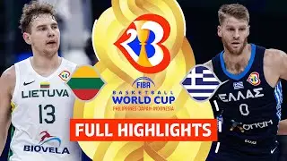 Lithuania 🇱🇹 vs Greece 🇬🇷 | Full Game Highlights | FIBA Basketball World Cup 2023