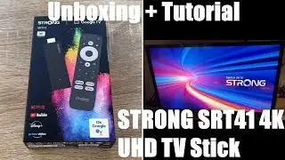 STRONG SRT41 | TV Stick | 4K UHD Stick | HDMI | Google TV | Chromecast Unboxing and instructions