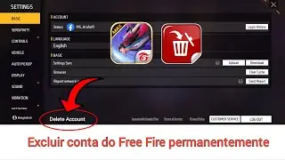 Como Excluir Conta Free Fire Permanentemente (2024) | Excluir Conta Garena Free Fire