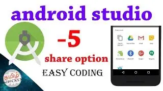 How to add a SHARE button in your app to share your app - android studio simple way