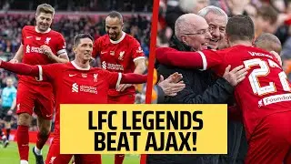 Liverpool Legends beat Ajax at Anfield - Full Time Scenes