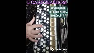 БАЯН"В САДУ ЗЕЛЁНОМ РОЗА ЦВЕЛА" БЕЗ НОТ АККОРДАМИ, КАК НА ГИТАРЕ.RUSSIAN SONG WITH BUTTON ACCORDION.