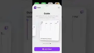 How to install Twitch widget on iPhone?