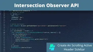 Intersection Observer API - A Quickstart