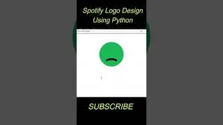 Draw Spotify Logo Using Python | #pythonturtle #pythonstatus #python #shorts