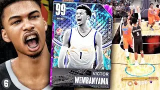 75 VICTOR WEMBANYAMA SCORES 50 on MyTEAM! NBA 2k23 Invincible Gameplay