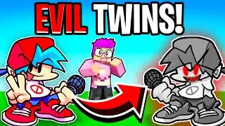 BOYFRIEND Meets His EVIL TWIN In MINECRAFT! (LankyBox Friday Night Funkin Minecraft Movie!)