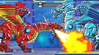 Fire Dragon Vs Ice Dragon - Toy Robot War | Eftsei Gaming