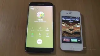 Incoming call & Outgoing call at the Same Time Samsung Galaxy S7 edge+Iphone 4S ios 6