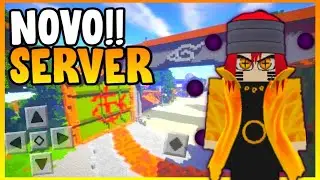 LANÇOU!!! ESSE é o MELHOR SERVIDOR de NARUTO para MINECRAFT PE