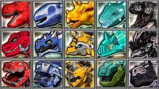 Dino Racer + Dino Trux + Dino Robot Corps - TRex/Euoplocephalus/Tricera/Ankylo/Cartyranno/Giganotosa