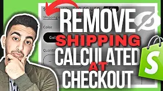 How To Remove Shipping Calculated At Checkout In Shopify