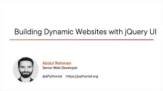 jQuery UI Skills: Building Dynamic Websites Using jQuery UI Course Preview