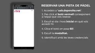 TUTORIAL | Com fer una reserva d'una pista de PÀDEL