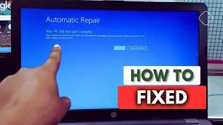 Automatic Repair “Your PC Did Not Start Correctly” Error 😫  - How To Fix???