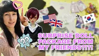 [UNBOXING] a SURPRISE DOLL PACKAGE from my FRIENDS 🇺🇸🇬🇧→🇰🇷