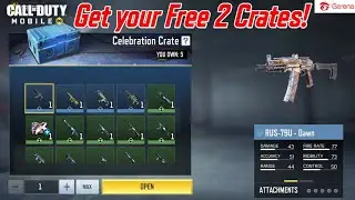 *REDEMPTION CODE* FREE 2 CRATES CELEBRATION CRATE (Garena Only) | COD Mobile