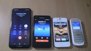 Incoming call & Outgoing call at the Same Time Samsung Galaxy S2 Miui+Neffos X20 pro+1200M+4S ios 6