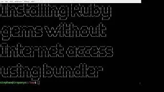 Installing Ruby gems without Internet access
