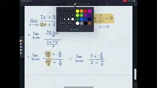 Limit of Rational Function as x Goes to Infinity