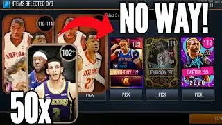 INSANE 112+ PULL!!! OPENING 50 CORNUCOPIA PACKS #1!!! NBA LIVE MOBILE 20