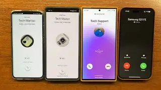 Xiaomi 12x vs Google Pixel 7 Pro vs Samsung S23 Ultra vs Apple iPhone 14 PM Cellular INCOMING CALL