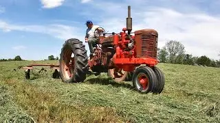 Tedding Hay with the Farmall MD