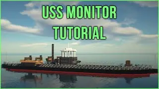 🚢 Minecraft Tutorial: How to Make the USS Monitor [Union Navy]