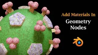 How To Assign Materials In Geometry Nodes | Multiple Materials For Single Object | Set Material Node