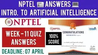 NPTEL 2021: An Introduction to Artificial Intelligence Assignment 11 Answers | Week 11 Quiz Answers