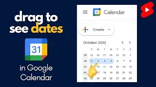 Drag to View Specific Google Calendar Dates