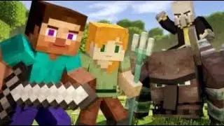 We raided a village! | minecraft survival with bunnybeast _7