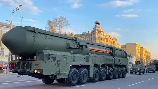 Репетиция парада 9 мая 2021 года. Проход военной техники по Москве 29.04.2021: танки, БТР, ракеты