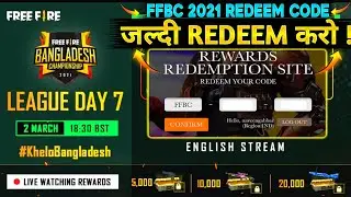 FFBC REDEEM CODE | FREE FIRE REDEEM CODE | FREE FIRE REDEEM CODE TODAY | 2 March 2021