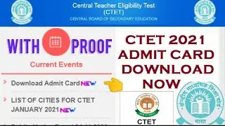 CTET Admit Card 2021 |CTET Admit Card 2021 Download | CTET Admit Card kab Aayega |CTET Syllabus 2021