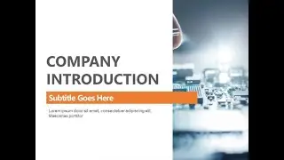 Company Introduction Presentation | Make an impressive Company Profile PPT Presentation