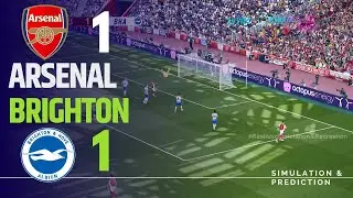 Arsenal 1-1 Brighton | Premier League 24/25 | Simulation/Recreation eFootball