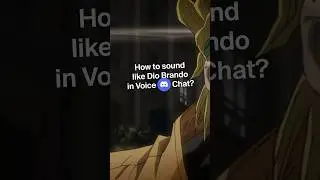 Dio Brando Anime AI Voice Changer Tutorial