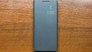 Answering an Incoming Call on Samsung S22 Ultra in (Smart) LED View Cover Without Opening the Lid