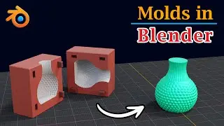 Create Molds With Keys for 3D Printing | Convert Blender Models into 3D Prototype or Moulds