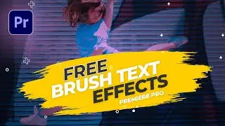 Brush Animation Text effects I Premiere Pro Brush Text effect