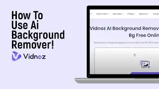 How to Use Ai Background Remover on Vidnoz Ai [easy]