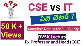 CSE vs IT  Which branch to choose ? || #tgeapcet2025  #jeemains2025  #jee2025  #eapcet2025